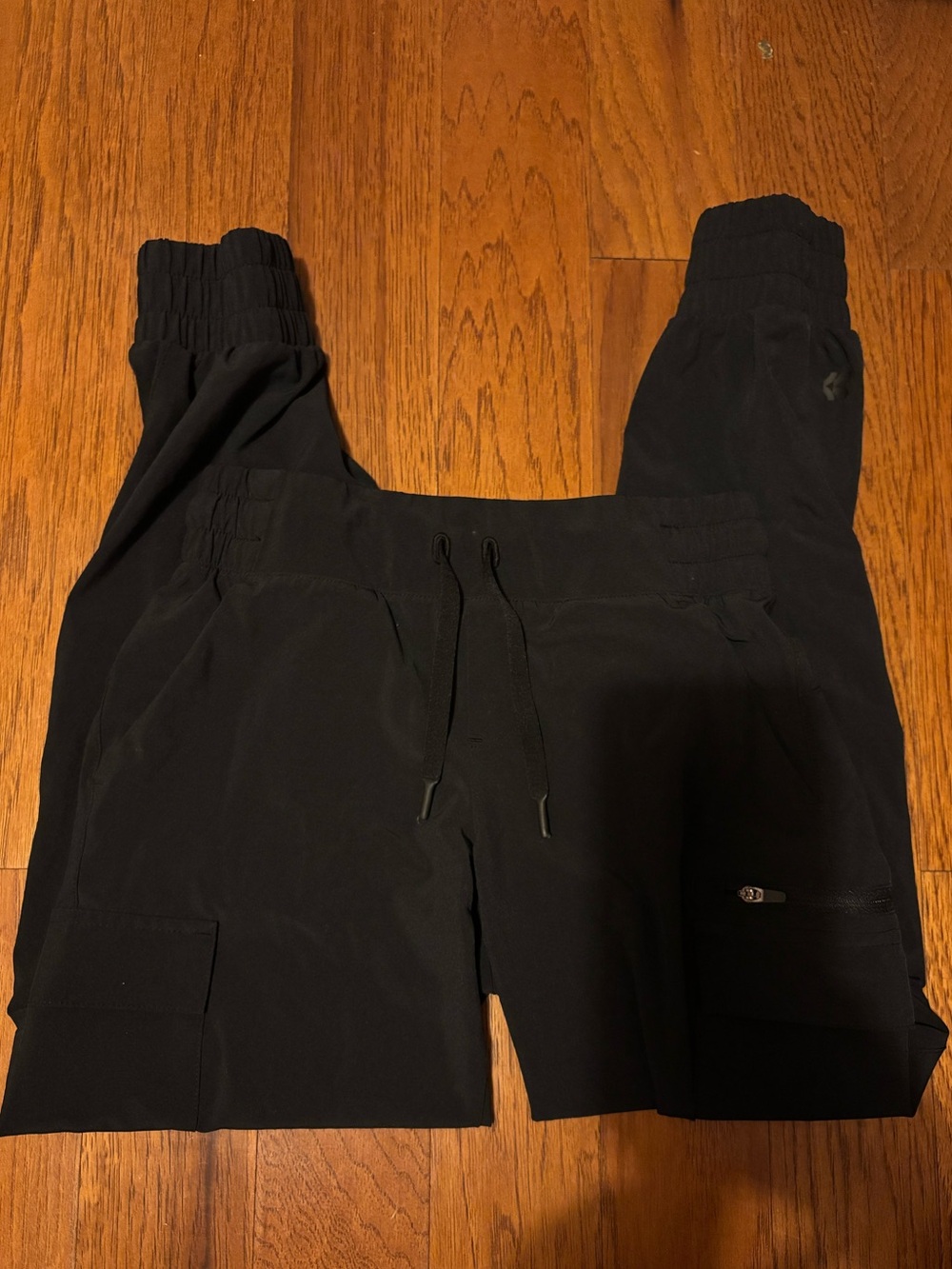 ALL IN MOTION Black Cargo-Style Joggers with Drawstring Waist